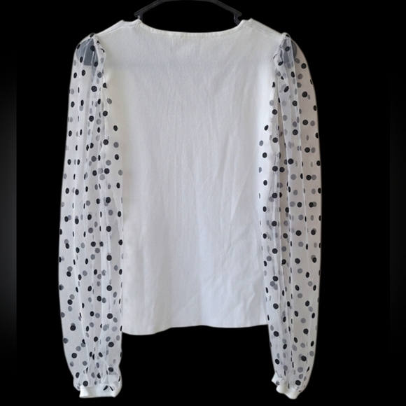 ee:Some Long Sleeve Polka Dot Women's Blouse Size L - Picture 3 of 7